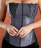 Corset with lace inserts